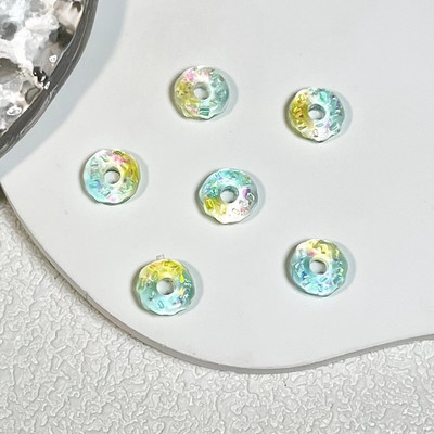 50 tk Helendavad küünte aksessuaarid 3D Puuviljavaigust Küünevõlusid Armsad Maasikas Virsikud Moeehted Küünte Kunst Rhinestones Kaunistus