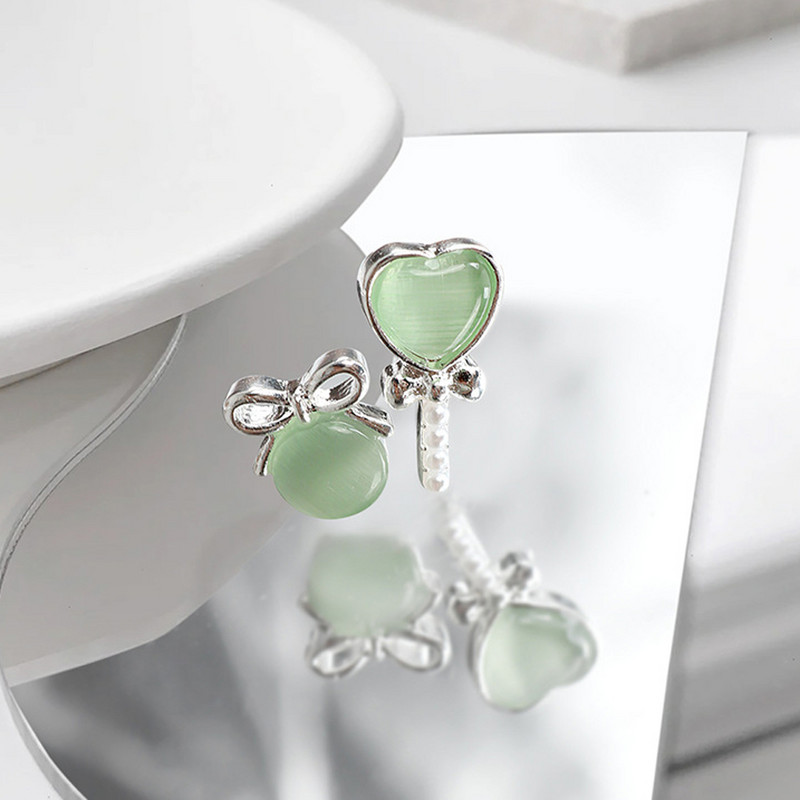 10 tk Cat's Eye Bow küünekunsti amuletid 3D sulamist kullast/hõbedast kassisilmakivist pulgakomm Garland küünekunsti kaunistus DIY küünte tarvikud