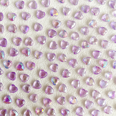 100 vnt mišrios spalvos dervos nagų žavesys 3D Aurora Flowers Rose Flora Heart apvalių nagų dekoravimas „pasidaryk pats“ nagų reikmenys profesionalams