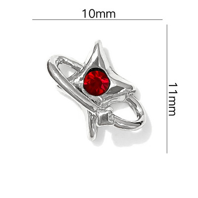 20 tk Pentagram Star Nail Art Charms 3D sulamist läikiv Planet Cross teemantküünte kividega Glitter DIY maniküüri tarvikud
