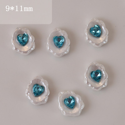 20 vnt. Baroko perlų nagų dailės žavesiai, 3D derva, meilė, žvaigždės formos deimantiniai papuošalai, nagų krištolas, prispaudimas prie nagų, dalys, priedai