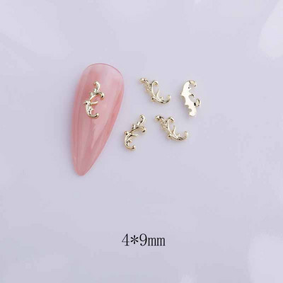 20db ötvözött szalag masni köröm dekoráció 3D arany/ezüst szépség ötvözet masni design körömékszer barkácsolás divat manikűr kiegészítők