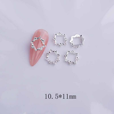 20db ötvözött szalag masni köröm dekoráció 3D arany/ezüst szépség ötvözet masni design körömékszer barkácsolás divat manikűr kiegészítők