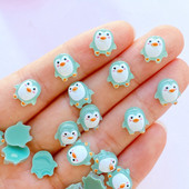 50tk Charms Kawaii Cartoon Penguin Nail Rhinestones Kalliskivid Glitter Akrüül Nail Art Ehted Maniküür Küünte kaunistamiseks Aksessuaarid