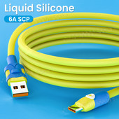 6A USB tipo C laidas, skirtas Huawei Honor Xiaomi USB Type C įkroviklio laidas 2.4A, skirtas iPhone 15 14 13 12 11 Pro Max Xs X 8 Plus Cable 2M