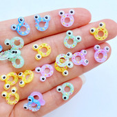 Charms 3D Drăguț Mini Broasca Strasuri pentru unghii Pietre prețioase Sclipici 50 buc Rășină Nail Art Bijuterii Manichiură Accesorii pentru decorarea unghiilor