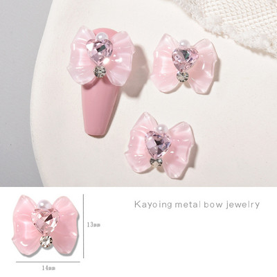 10/5 vnt Butterfly lydinio nagų dailės papuošalų žavesys 3D drugelis aukso/sidabro cirkonio deimantas „pasidaryk pats“ nagų dailės dekoravimo priedai #JE8