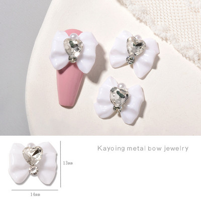 10/5 vnt Butterfly lydinio nagų dailės papuošalų žavesys 3D drugelis aukso/sidabro cirkonio deimantas „pasidaryk pats“ nagų dailės dekoravimo priedai #JE8