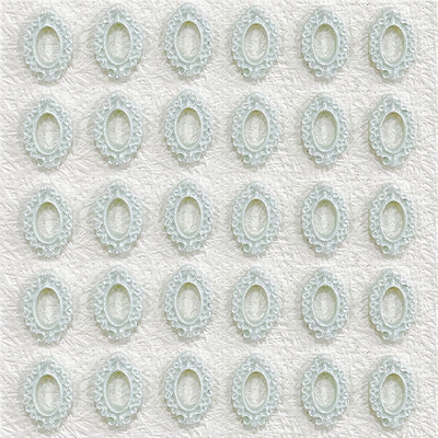 30 vnt. mišrių spalvų tuščiaviduriai ovalūs nagų rėmo žavesiai Priedai 3D nagų dailės puošmenos Medžiagos Medžiagos Manikiūras Deocr Dalys