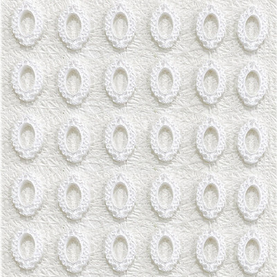 30 vnt. mišrių spalvų tuščiaviduriai ovalūs nagų rėmo žavesiai Priedai 3D nagų dailės puošmenos Medžiagos Medžiagos Manikiūras Deocr Dalys