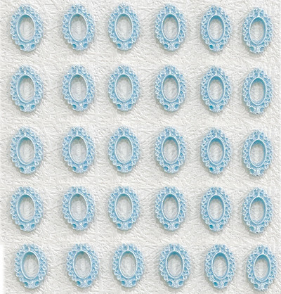 30 vnt. mišrių spalvų tuščiaviduriai ovalūs nagų rėmo žavesiai Priedai 3D nagų dailės puošmenos Medžiagos Medžiagos Manikiūras Deocr Dalys