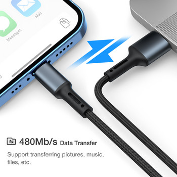 Καλώδιο USB γρήγορης φόρτισης για iPhone 13 12 11 Pro X Max 6 6s 7 8 Plus Apple iPad Origin Lead Καλώδιο κινητού τηλεφώνου Καλώδιο φορτιστή δεδομένων 3m