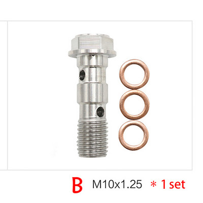 Motociklo stabdžių apkaba Banjo varžtas oro išleidimo varžto nipelis M10X1.0MM/1.25MM 304 nerūdijantis plienas, skirtas Honda Yamaha Kawasaki Suzuki