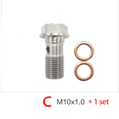 Motociklo stabdžių apkaba Banjo varžtas oro išleidimo varžto nipelis M10X1.0MM/1.25MM 304 nerūdijantis plienas, skirtas Honda Yamaha Kawasaki Suzuki