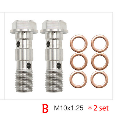 Motociklo stabdžių apkaba Banjo varžtas oro išleidimo varžto nipelis M10X1.0MM/1.25MM 304 nerūdijantis plienas, skirtas Honda Yamaha Kawasaki Suzuki