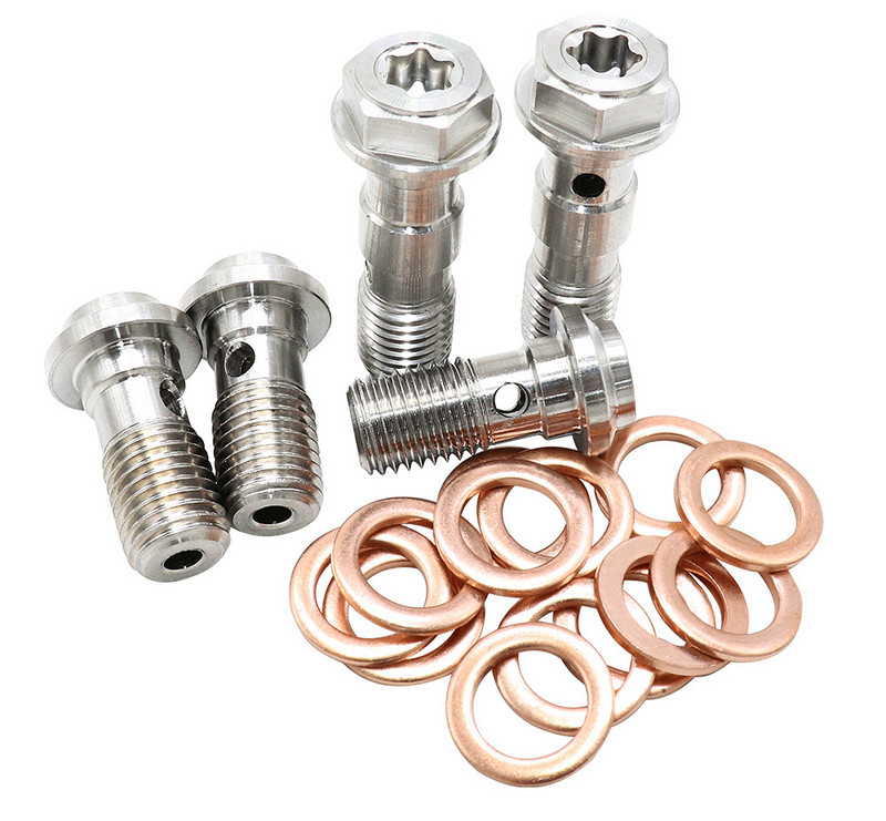 Motociklo stabdžių apkaba Banjo varžtas oro išleidimo varžto nipelis M10X1.0MM/1.25MM 304 nerūdijantis plienas, skirtas Honda Yamaha Kawasaki Suzuki