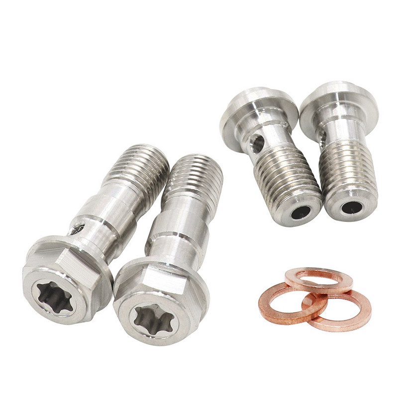 Motociklo stabdžių apkaba Banjo varžtas oro išleidimo varžto nipelis M10X1.0MM/1.25MM 304 nerūdijantis plienas, skirtas Honda Yamaha Kawasaki Suzuki