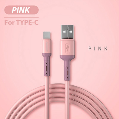 Lovebay Pink C-tüüpi kaabel Mikrokaablid Android Data 3A USB laadija juhe Kiirlaadimine iPhone 13 Xiaomi 12 11 Samsung Huawei jaoks