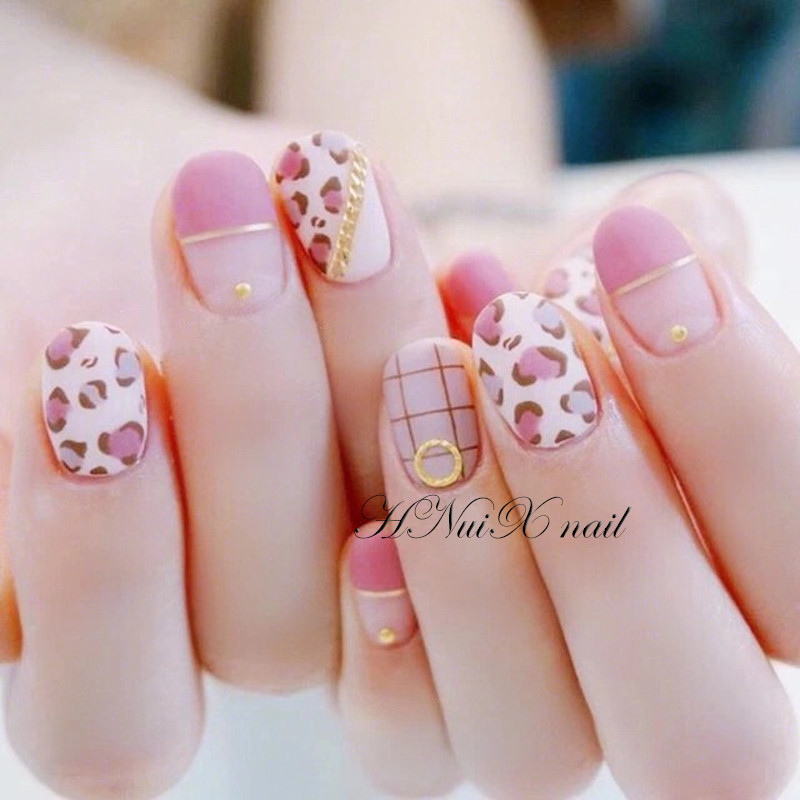 HNUIX 100 buc noi 3d nail art deco argint mini japonia din aliaj de aur nituri goale instrumente hardware kawaii cerc unghii