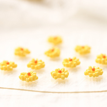 50PCS 3D акрилни цветя Талисмани за нокти Дейзи Хризантема Дизайн Маникюр Декор Аксесоари Консумативи за нокти за професионалисти