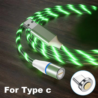 MVQF 6A Kiirlaadimine 120W magnetkaabel Voolava valgusega LED-mikro-USB kaabel Xiaomi jaoks Laadimine IPhone Charger Type C kaabel