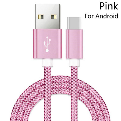 1/2/3 metro C tipo USB įkroviklio laidas 25 cm trumpas kabelis nailoninis ilgas kabelis, skirtas Xiaomi 9 Mix 4 Redmi Note 7 8 Pro Samsung Note 10 Plus