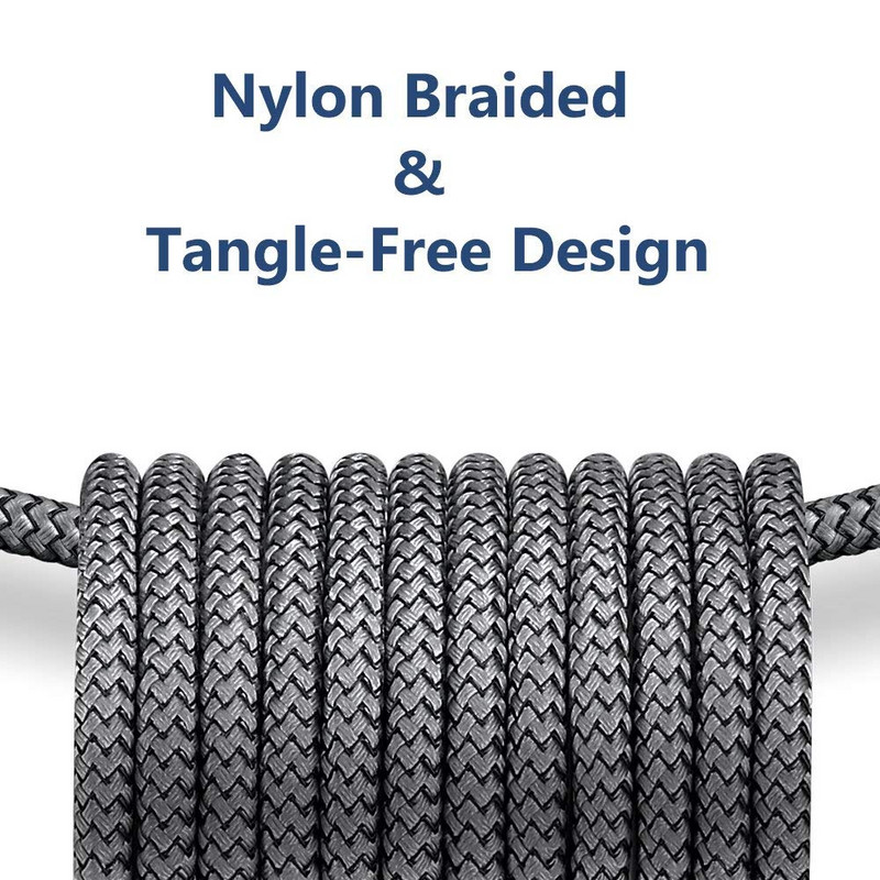 1/2/3 metro C tipo USB įkroviklio laidas 25 cm trumpas kabelis nailoninis ilgas kabelis, skirtas Xiaomi 9 Mix 4 Redmi Note 7 8 Pro Samsung Note 10 Plus