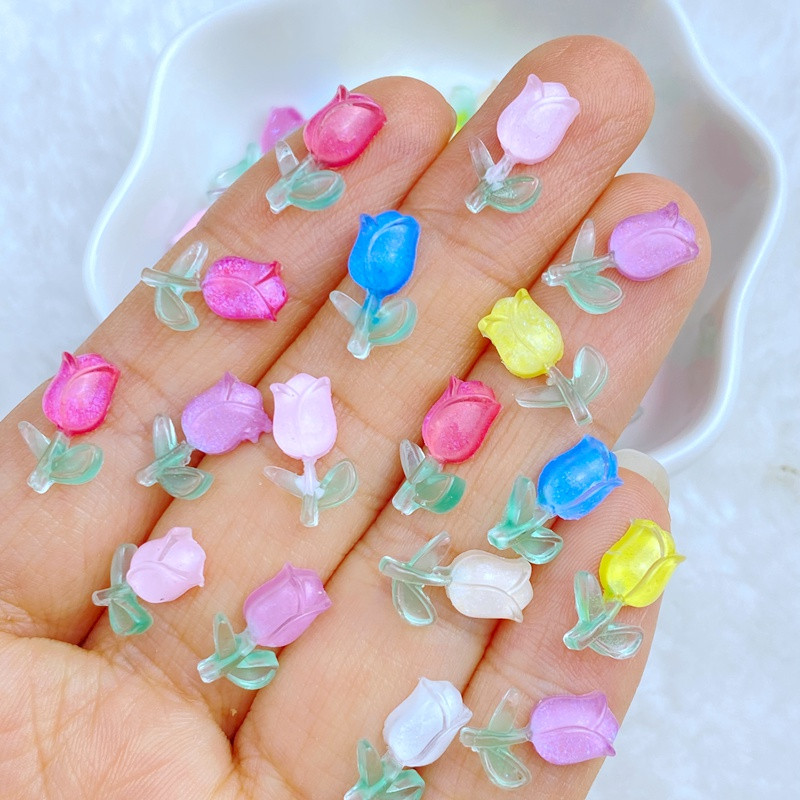 50 vnt. Naujas mielas mini rožių nagų krištolas brangakmeniai Blizgučiai nagų dailės papuošalai manikiūras nagų dekoravimo priedas