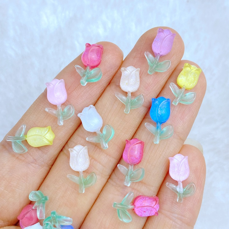 50 vnt. Naujas mielas mini rožių nagų krištolas brangakmeniai Blizgučiai nagų dailės papuošalai manikiūras nagų dekoravimo priedas