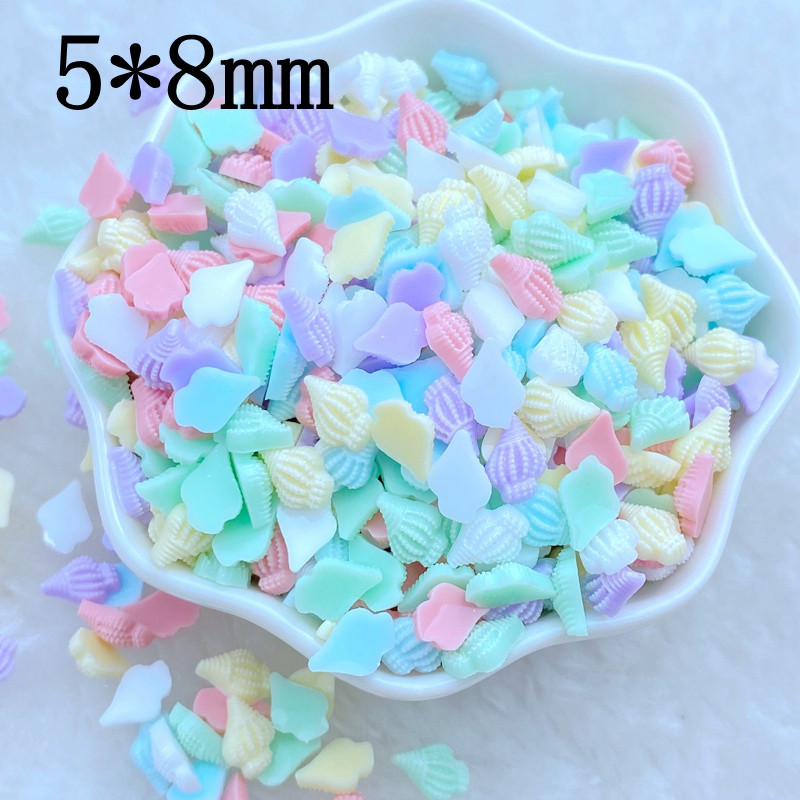 100 dervų, miela, spalvinga mini blizganti jūros žvaigždė, kriauklė, brangakmenis, plokščias akmeninis lipdukas „pasidaryk pats“ namų nagų amatų reikmenys vaisinių iškarpų knygelė