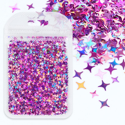 1Bag Sparkly Paillette Suurtähega Inglise Kirjaga Nael Litrid Värvid Holograafilised Küünte Glitter 3D Helbed Viilud Kunsti Aksessuaarid