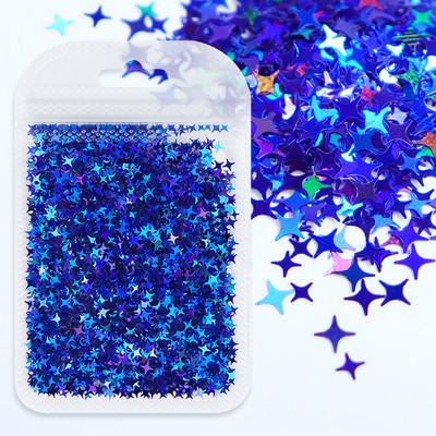 1Bag Sparkly Paillette Suurtähega Inglise Kirjaga Nael Litrid Värvid Holograafilised Küünte Glitter 3D Helbed Viilud Kunsti Aksessuaarid