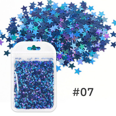 1Bag Sparkly Paillette Suurtähega Inglise Kirjaga Nael Litrid Värvid Holograafilised Küünte Glitter 3D Helbed Viilud Kunsti Aksessuaarid