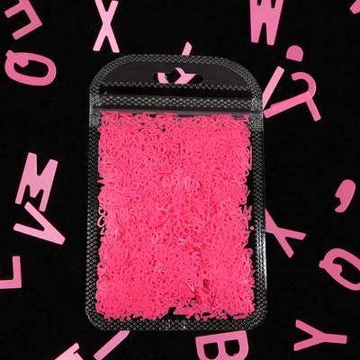 1Bag Sparkly Paillette Suurtähega Inglise Kirjaga Nael Litrid Värvid Holograafilised Küünte Glitter 3D Helbed Viilud Kunsti Aksessuaarid