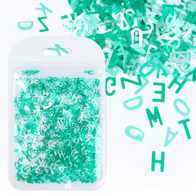 1Bag Sparkly Paillette Suurtähega Inglise Kirjaga Nael Litrid Värvid Holograafilised Küünte Glitter 3D Helbed Viilud Kunsti Aksessuaarid