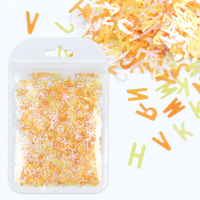 1Bag Sparkly Paillette Suurtähega Inglise Kirjaga Nael Litrid Värvid Holograafilised Küünte Glitter 3D Helbed Viilud Kunsti Aksessuaarid