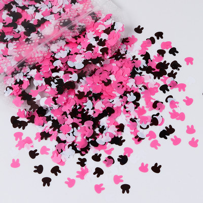1Bag Sparkly Paillette Suurtähega Inglise Kirjaga Nael Litrid Värvid Holograafilised Küünte Glitter 3D Helbed Viilud Kunsti Aksessuaarid