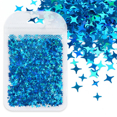 1Bag Sparkly Paillette Suurtähega Inglise Kirjaga Nael Litrid Värvid Holograafilised Küünte Glitter 3D Helbed Viilud Kunsti Aksessuaarid