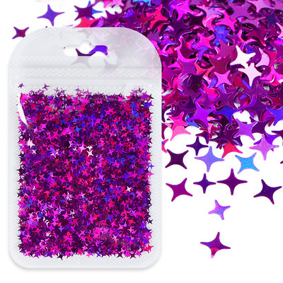 1Bag Sparkly Paillette Suurtähega Inglise Kirjaga Nael Litrid Värvid Holograafilised Küünte Glitter 3D Helbed Viilud Kunsti Aksessuaarid