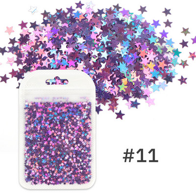 1Bag Sparkly Paillette Suurtähega Inglise Kirjaga Nael Litrid Värvid Holograafilised Küünte Glitter 3D Helbed Viilud Kunsti Aksessuaarid
