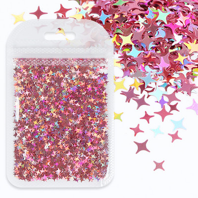1Bag Sparkly Paillette Suurtähega Inglise Kirjaga Nael Litrid Värvid Holograafilised Küünte Glitter 3D Helbed Viilud Kunsti Aksessuaarid