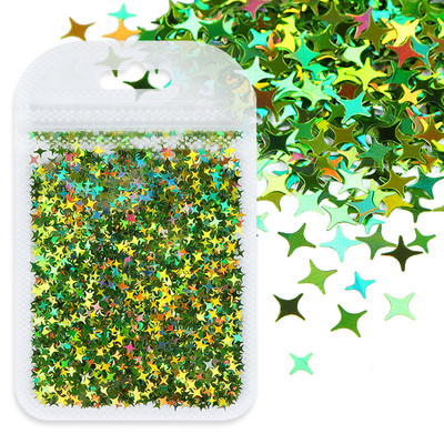 1Bag Sparkly Paillette Suurtähega Inglise Kirjaga Nael Litrid Värvid Holograafilised Küünte Glitter 3D Helbed Viilud Kunsti Aksessuaarid