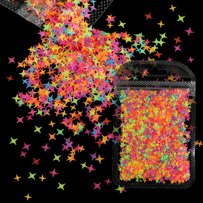 1Bag Sparkly Paillette Suurtähega Inglise Kirjaga Nael Litrid Värvid Holograafilised Küünte Glitter 3D Helbed Viilud Kunsti Aksessuaarid