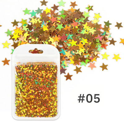 1Bag Sparkly Paillette Suurtähega Inglise Kirjaga Nael Litrid Värvid Holograafilised Küünte Glitter 3D Helbed Viilud Kunsti Aksessuaarid