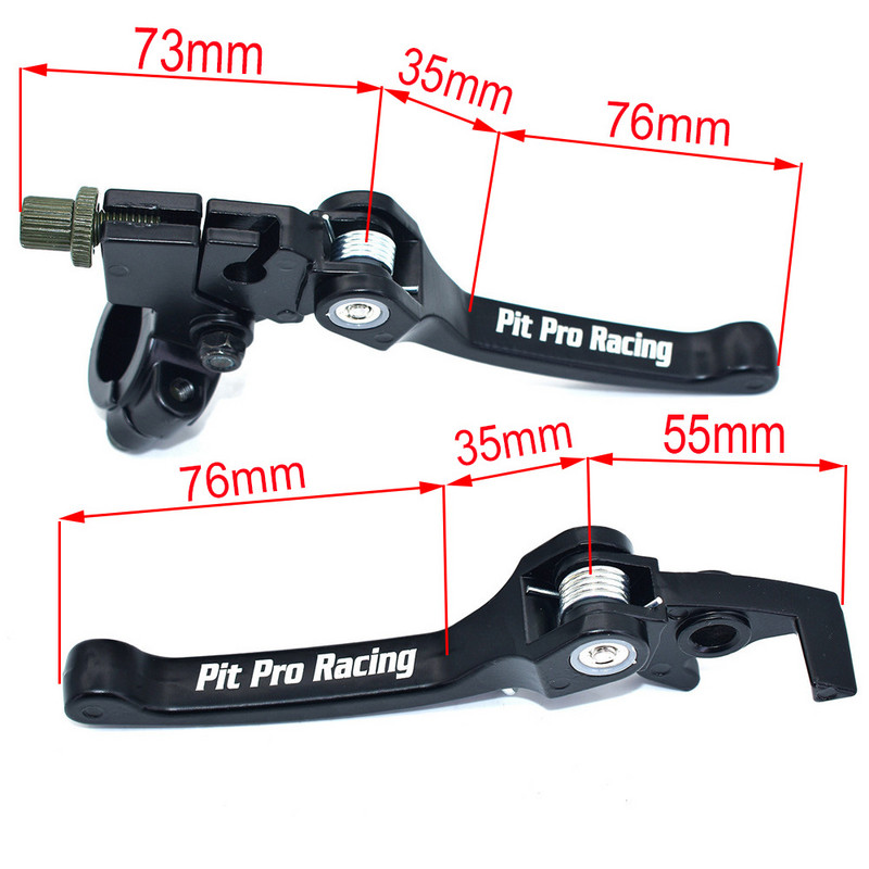 CRF KLX Pit Pro Xmotos BSE KAYO Pit Dirt Bikes dijelovi većina Aluminijska legura Sklopiva ručica kvačila Komplet poluge kočnice besplatna dostava