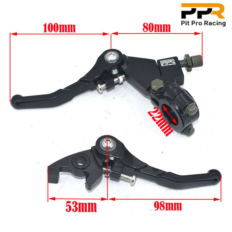 CRF KLX Pit Pro Xmotos BSE KAYO Pit Dirt Bikes dijelovi većina Aluminijska legura Sklopiva ručica kvačila Komplet poluge kočnice besplatna dostava