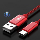 Cablu USB tip C Cablu de încărcare USB C Bandă de sârmă Cablu C Cablu de încărcare rapidă QC 3.0 Cablu de încărcare pentru Samsung S10+ Huawei Honor Xiaomi LG