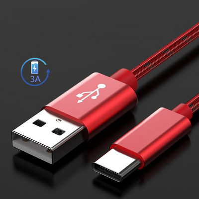 Тип C USB кабел USB C кабел за зареждане лента C кабел Кабел за бързо зареждане QC 3.0 Кабел за зареждане за Samsung S10+ Huawei Honor Xiaomi LG