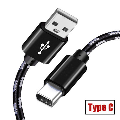 Cablu USB tip C Cablu de încărcare USB C Bandă de sârmă Cablu C Cablu de încărcare rapidă QC 3.0 Cablu de încărcare pentru Samsung S10+ Huawei Honor Xiaomi LG