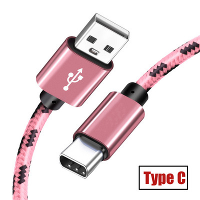 Cablu USB tip C Cablu de încărcare USB C Bandă de sârmă Cablu C Cablu de încărcare rapidă QC 3.0 Cablu de încărcare pentru Samsung S10+ Huawei Honor Xiaomi LG